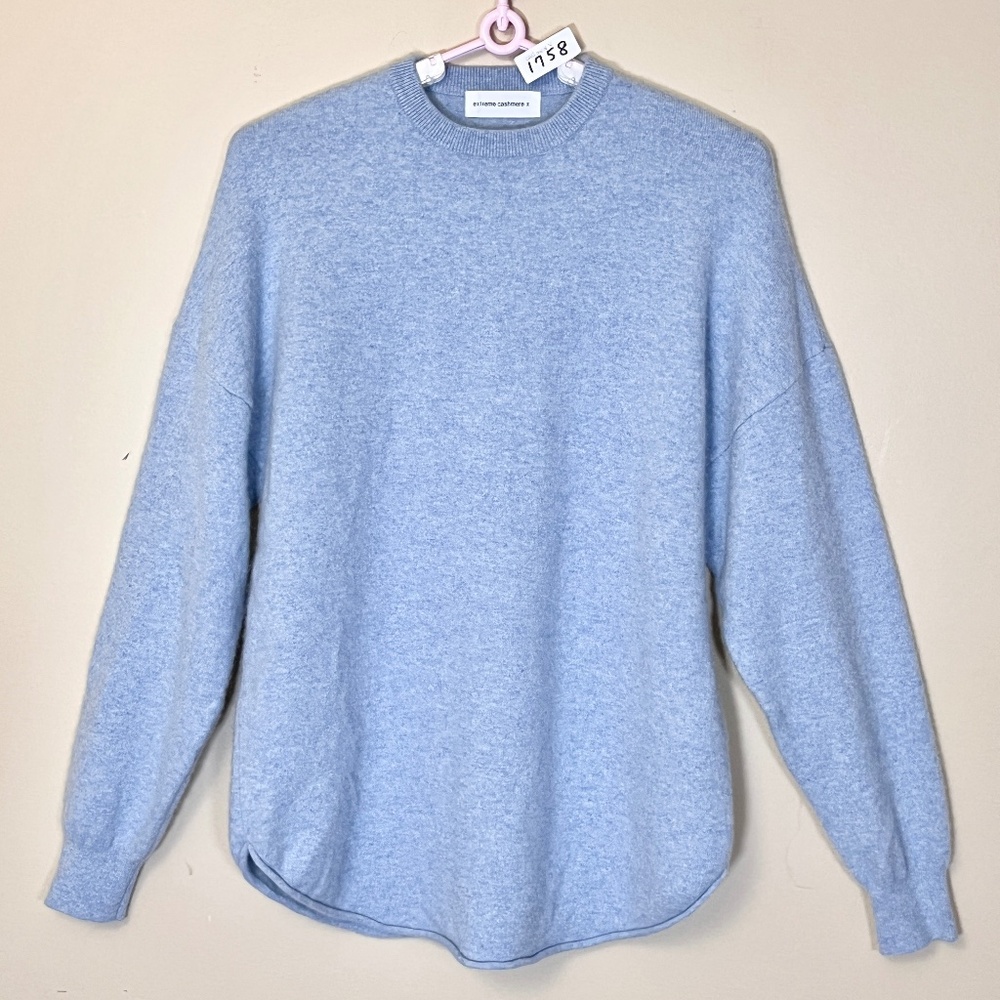 Extreme Cashmere X Pullover N 53 Crew Hop Sweater - Blue